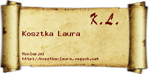 Kosztka Laura névjegykártya